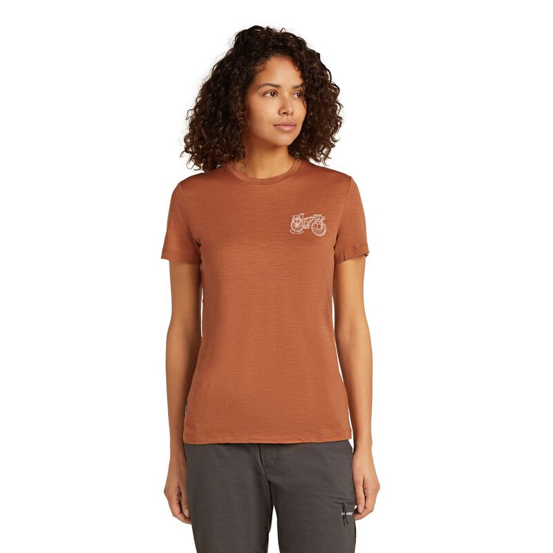 Icebreaker W Merino 150 Tech Lite SS Tee Adventure Ride image number 0